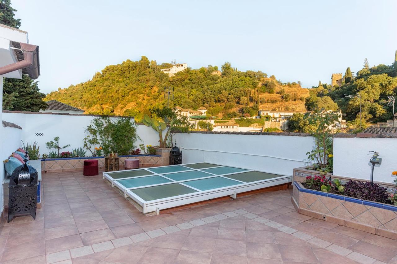 Morayma House Terrace With Views To Alhambra Villa กรานาดา ภายนอก รูปภาพ