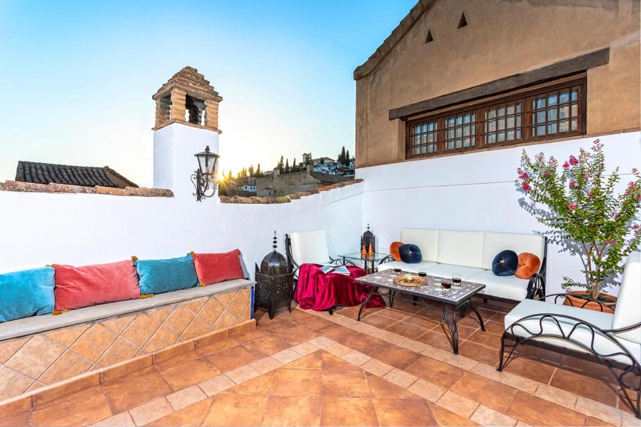 Morayma House Terrace With Views To Alhambra Villa กรานาดา ภายนอก รูปภาพ